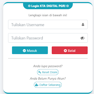 Register PGRI Tambunselatan - Persatuan Guru Republik Indonesia Cabang Tambunselatan